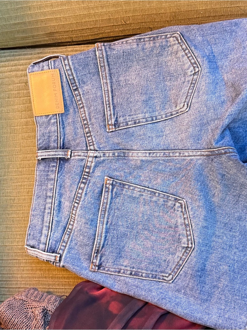 Denim Forum Light Wash High-Rise Jean Shorts